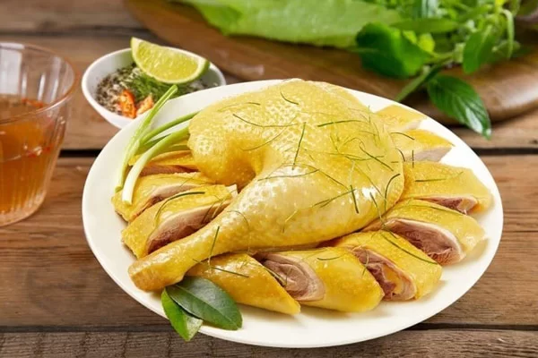 Gà Hấp Lá Chanh