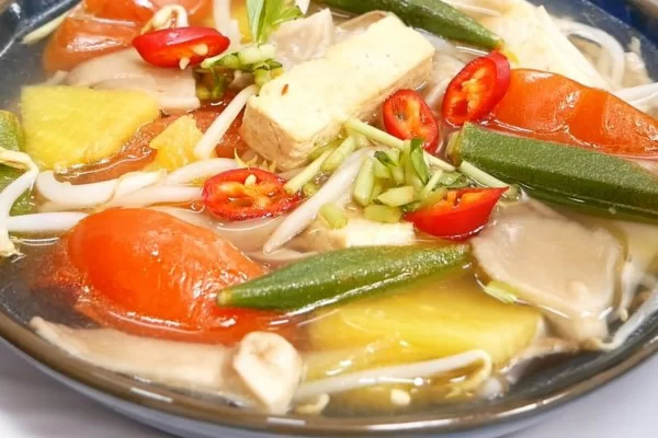 Cách nấu canh chua nấm chay thanh đạm