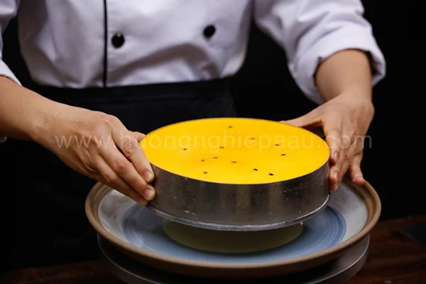 Thành phẩm mousse chanh dây Thành phẩm mousse chanh dây