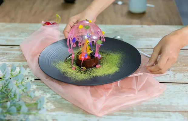 học viên tự décor và chụp lại thành phẩm