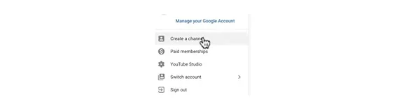 tạo kênh youtube