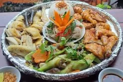 dạy làm xôi gà lên mâm