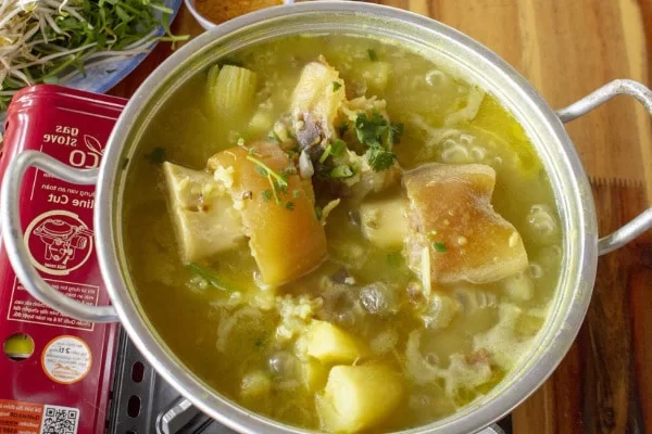 lẩu cháo củ chi