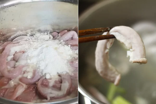 Sơ Chế Lòng Heo