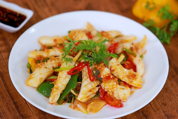 Mực Xào Sa Tế